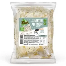 ZLAK ЧІПСИ ЗЛАКОВІ РИСОВІ З ЧОРНИМ КУНЖУТОМ 60ГР